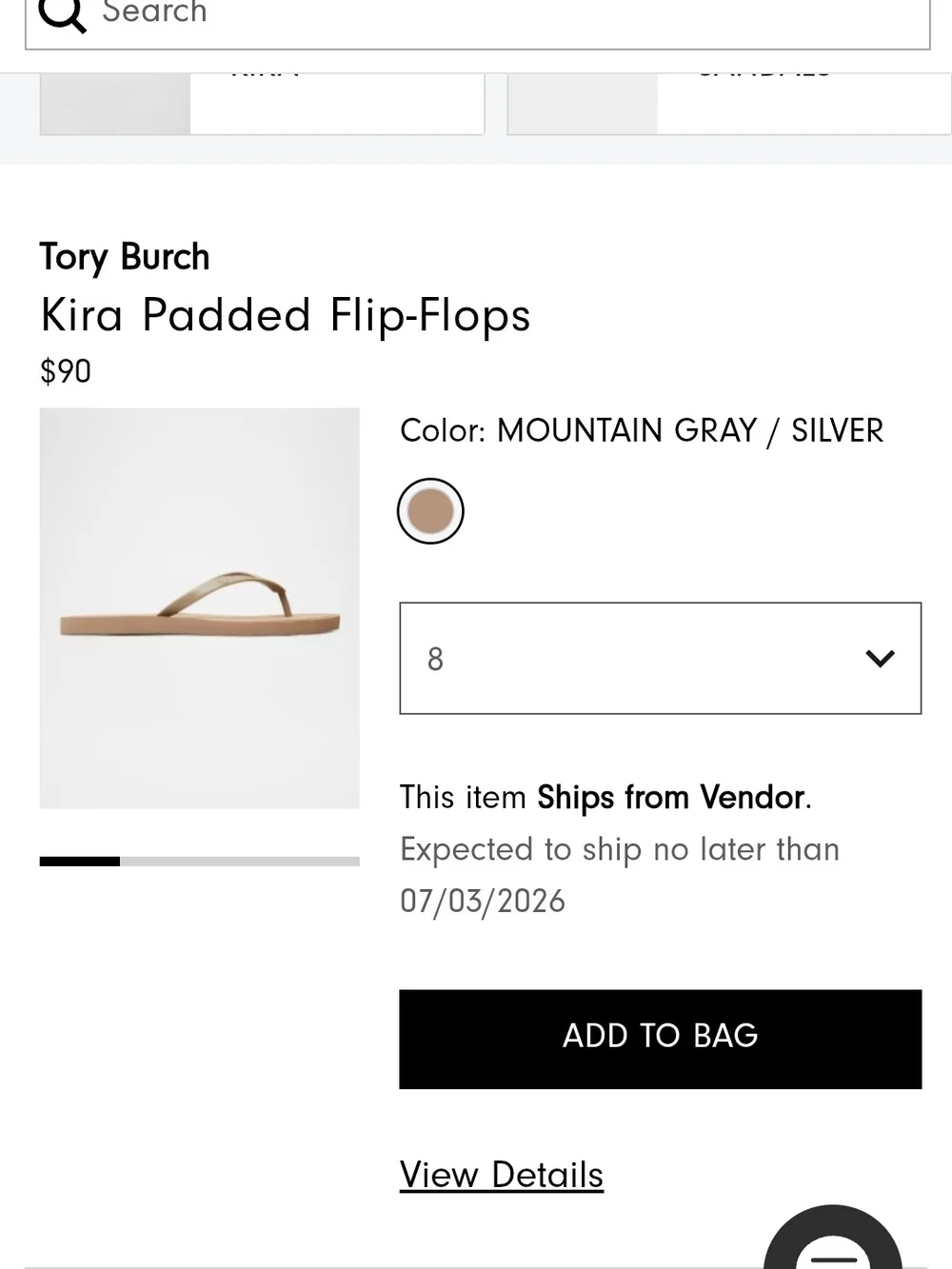 Tory Burch Kira Flip Flops Thong Sandals